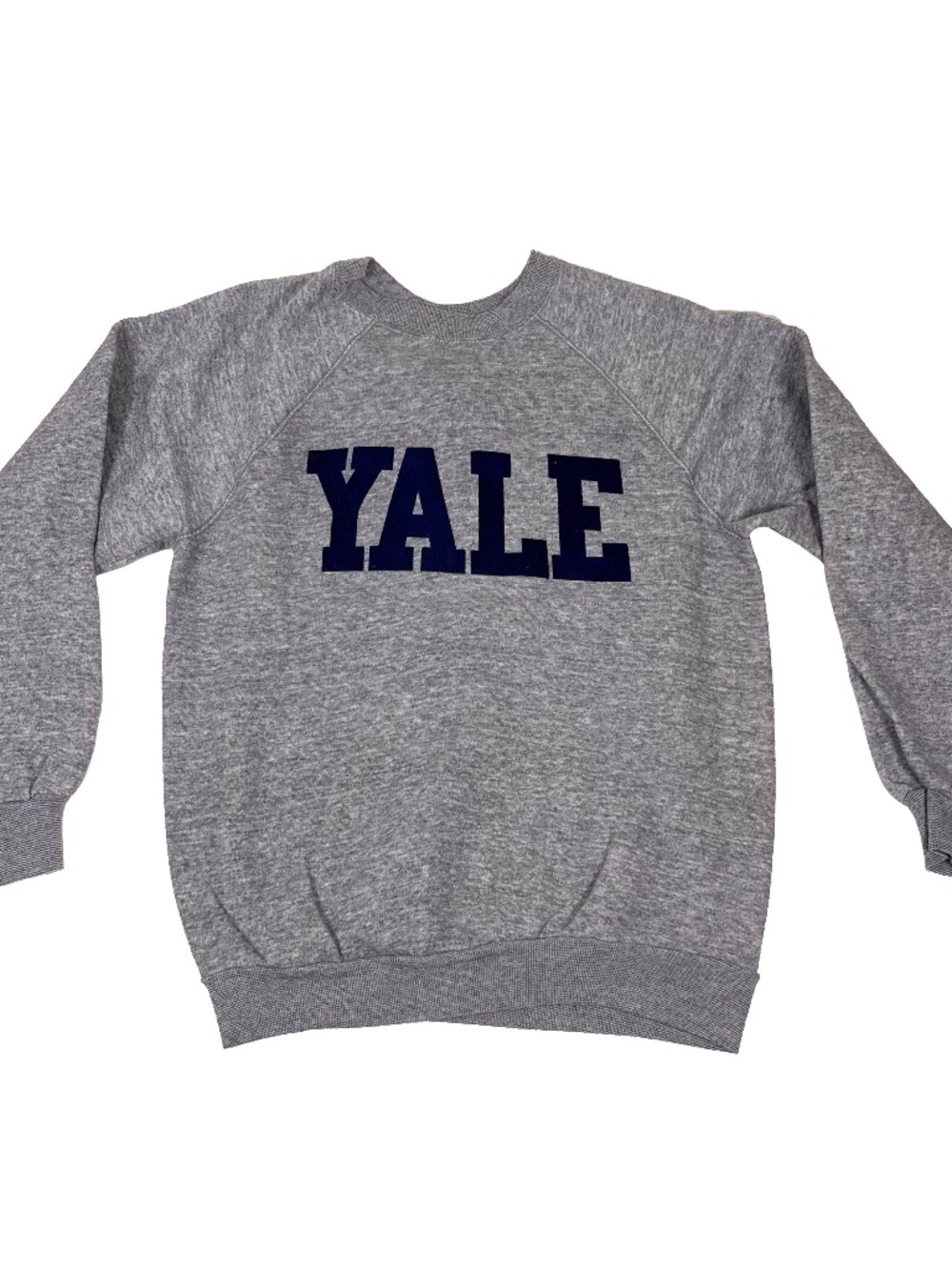 Vintage 80's Yale Sweatshirt Made in USA Gray Crewneck Ivy League